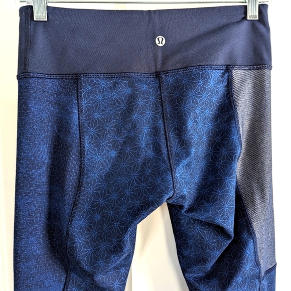 Lululemon Wunder Under Pant Sashiko Star Inkwell Size 6 NWOT - Picture 4 of 9